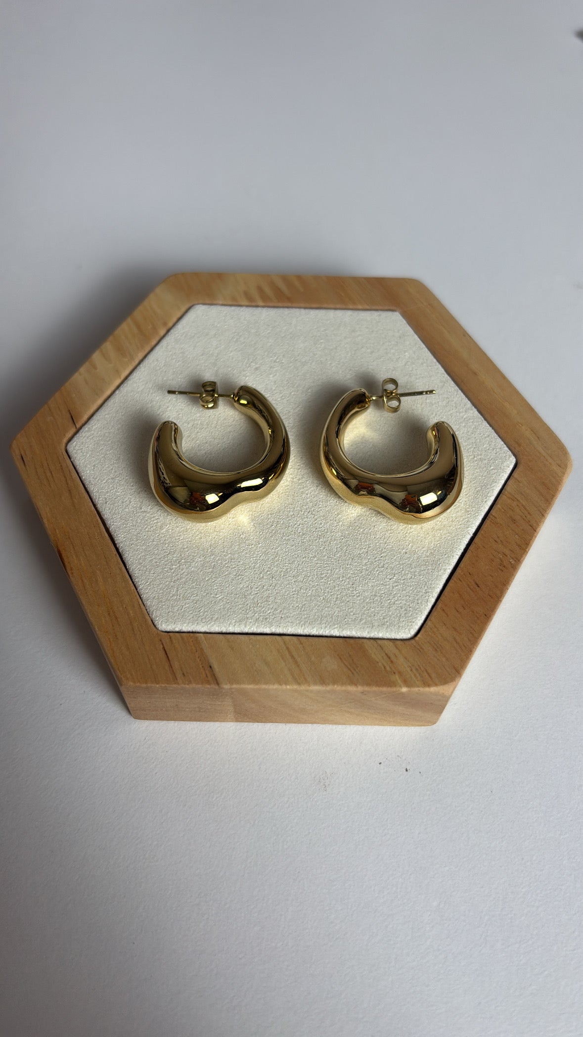 Boucle d'oreilles rondes épaisses