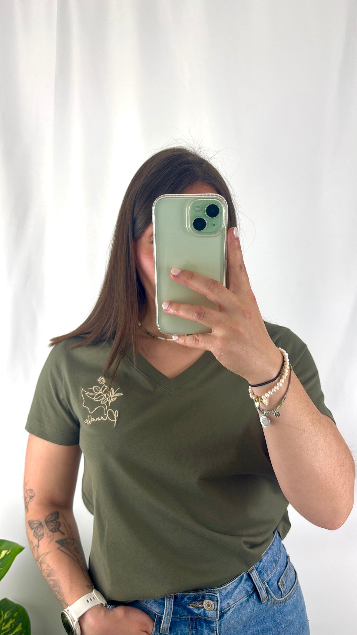 T-shirt Col V Bio