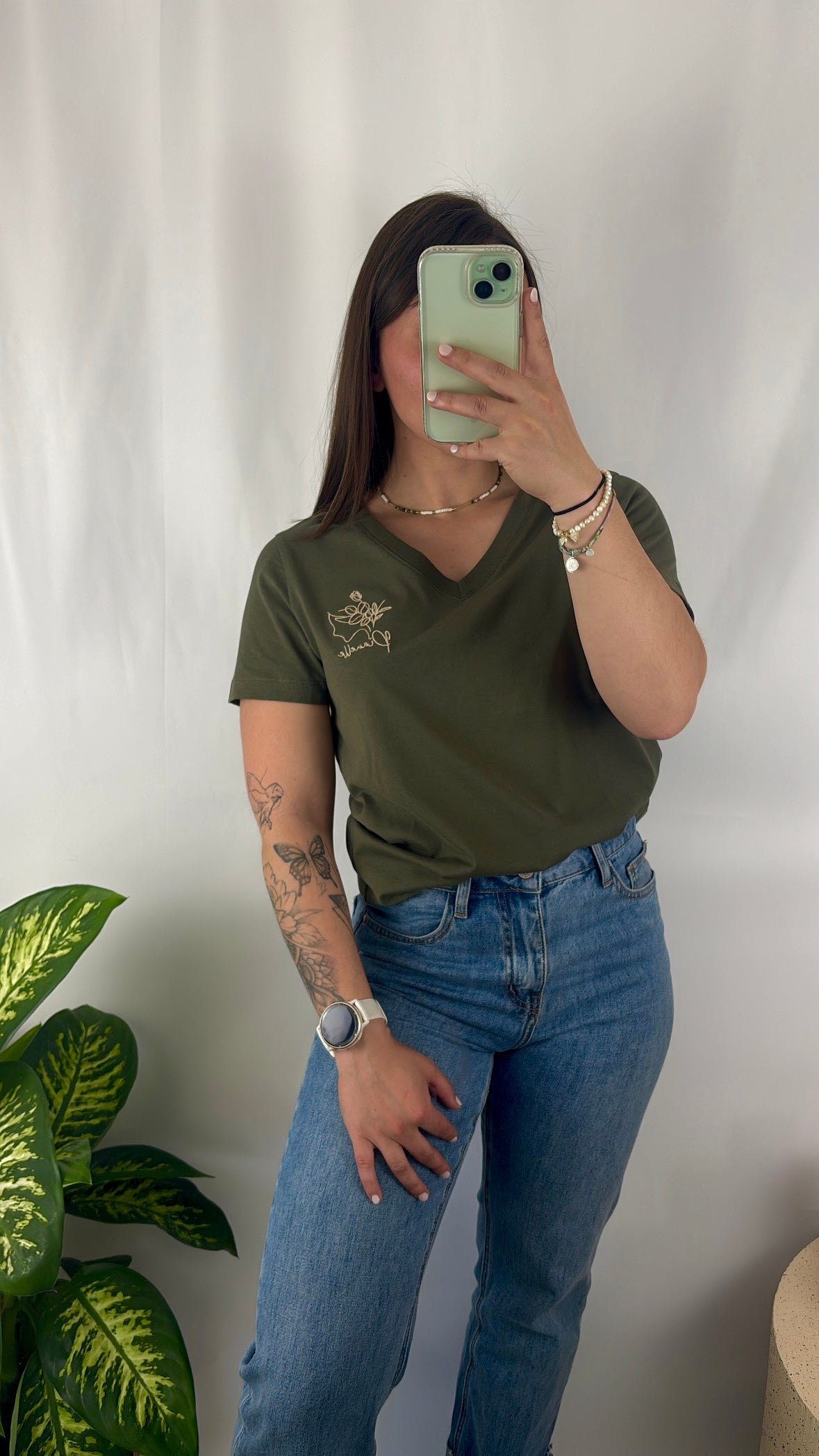T-shirt Col V Bio