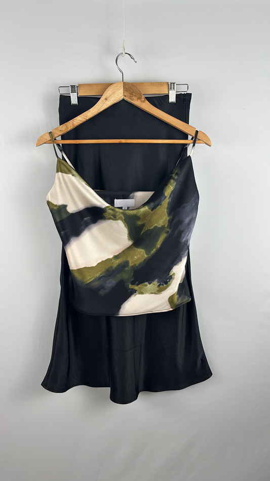 Top satin col bénitier