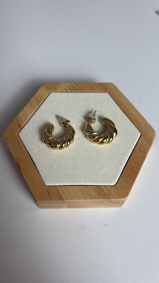 Boucle d'oreilles rondes ajourée