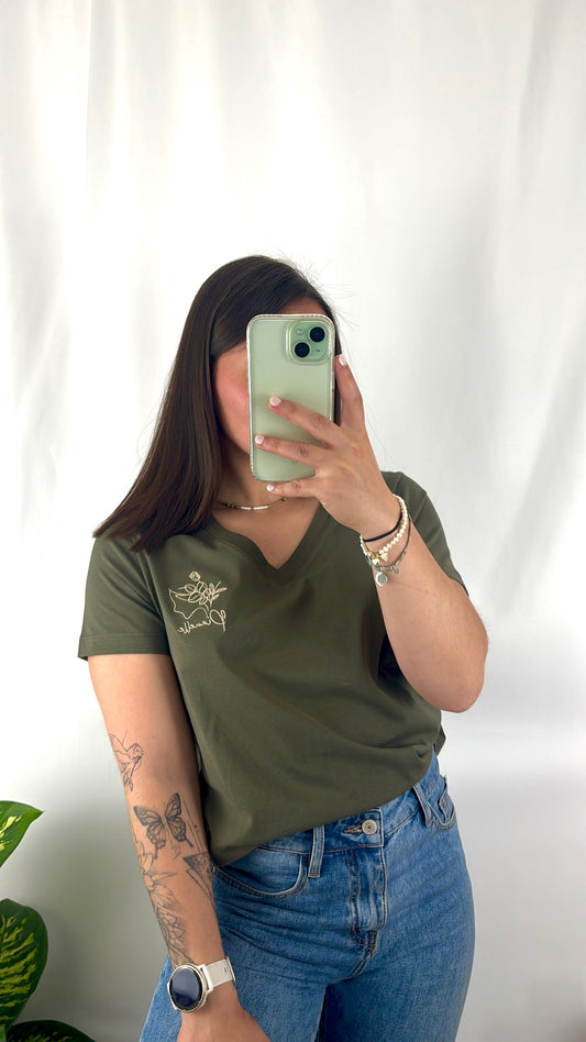 T-shirt Col V Bio