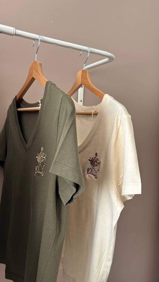 T-shirt Col V Bio