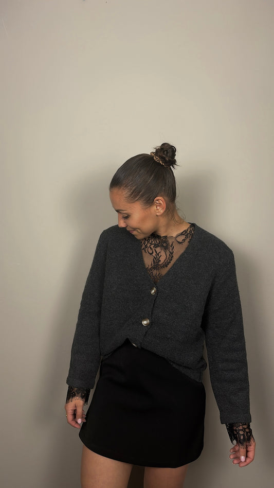 Gilet gris