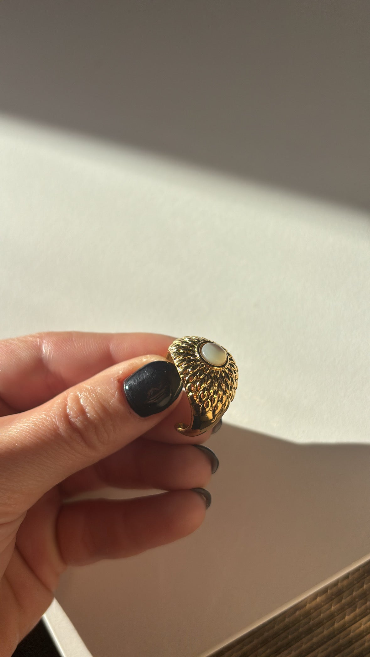 Bague effet chevalière